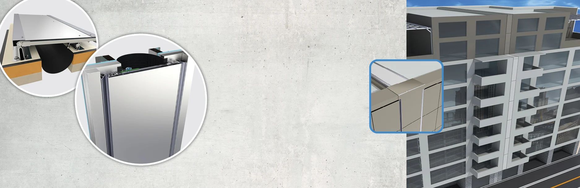 sistema de cubierta de junta de dilatación exterior